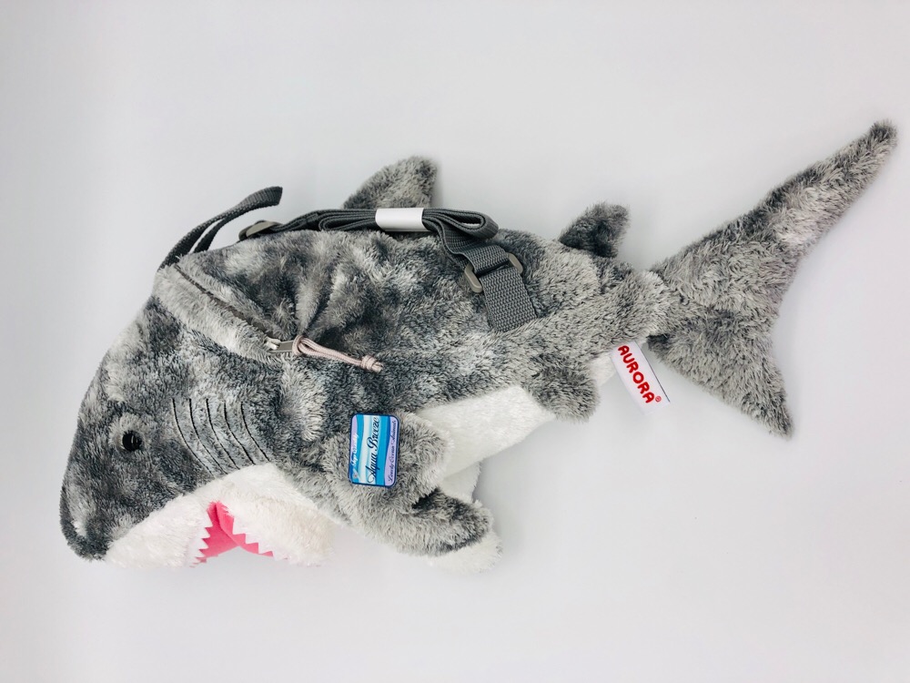 plush shark backpack